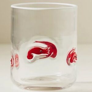 Shrimp Icon Juice Glass Anthropologie bubble